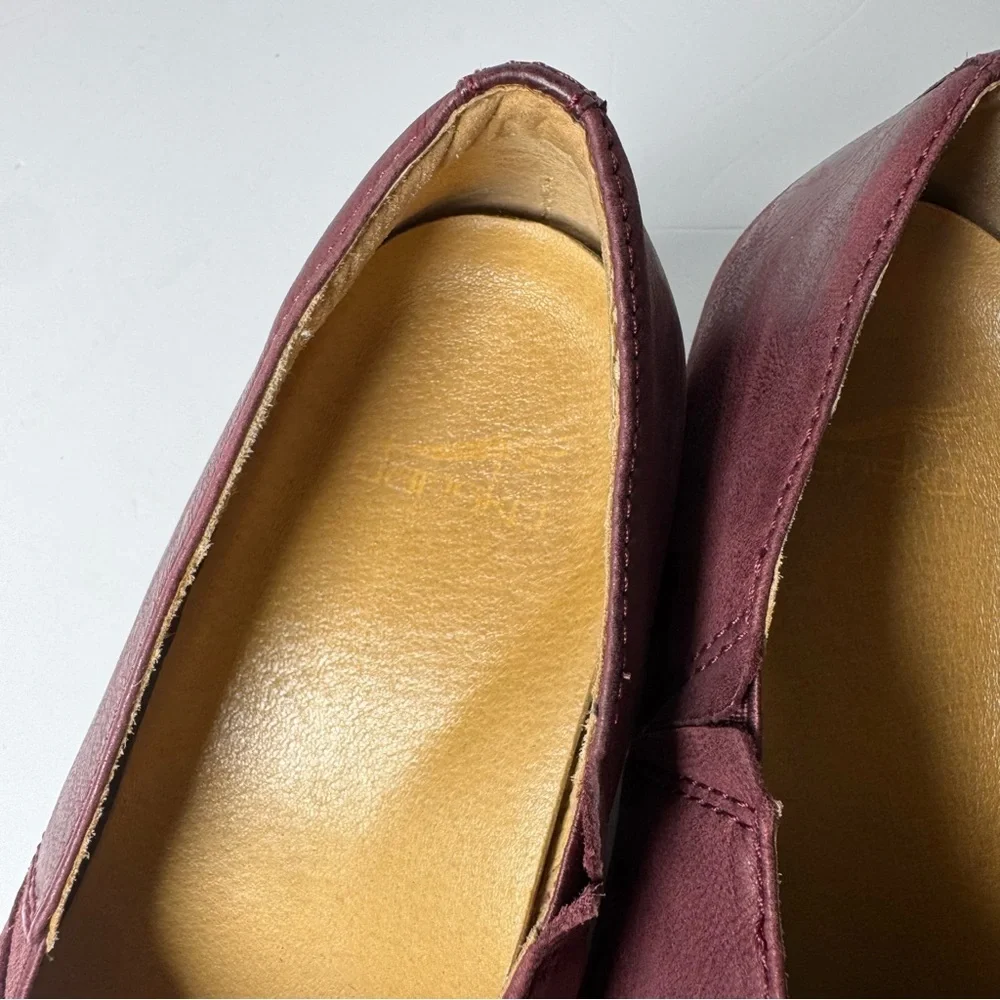 Dansko Camdyn Cherry Leather Low Heel Shoes Size 39 8 8.5 Comfy Work Nurse
